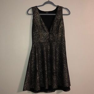 Plunge-neck Dress